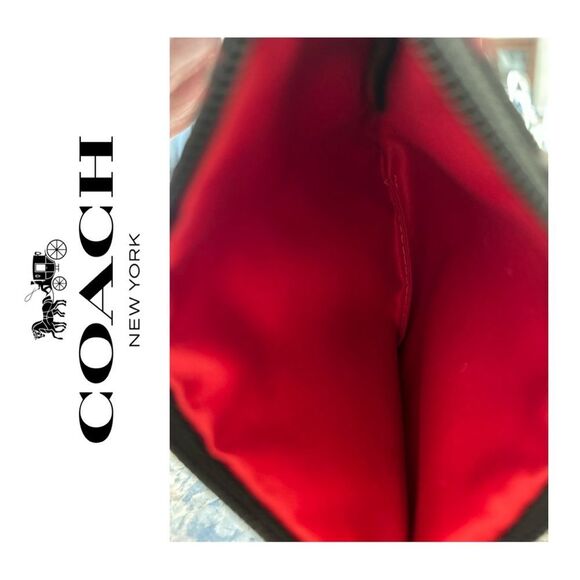 Coach Poppy Tartan Plaid Wristlet 2024 - Picture 3 of 3